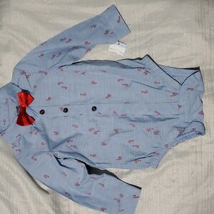 Bow Tie Candy Cane Onesie